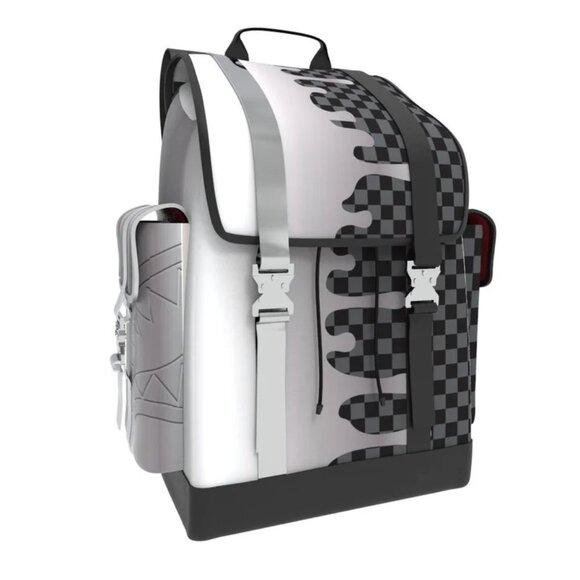 Sprayground Midnight Sip Monte Carlo Backpack – DTLR Silver Side Drip Monte Carlo Backpack SPRAYGROUND